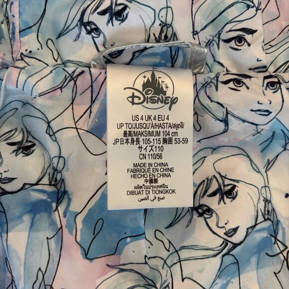 Disney Park Frozen Elsa Anna Cape Silver Jacket Size 4 Toddler Girl Parks Trip - Picture 9 of 16